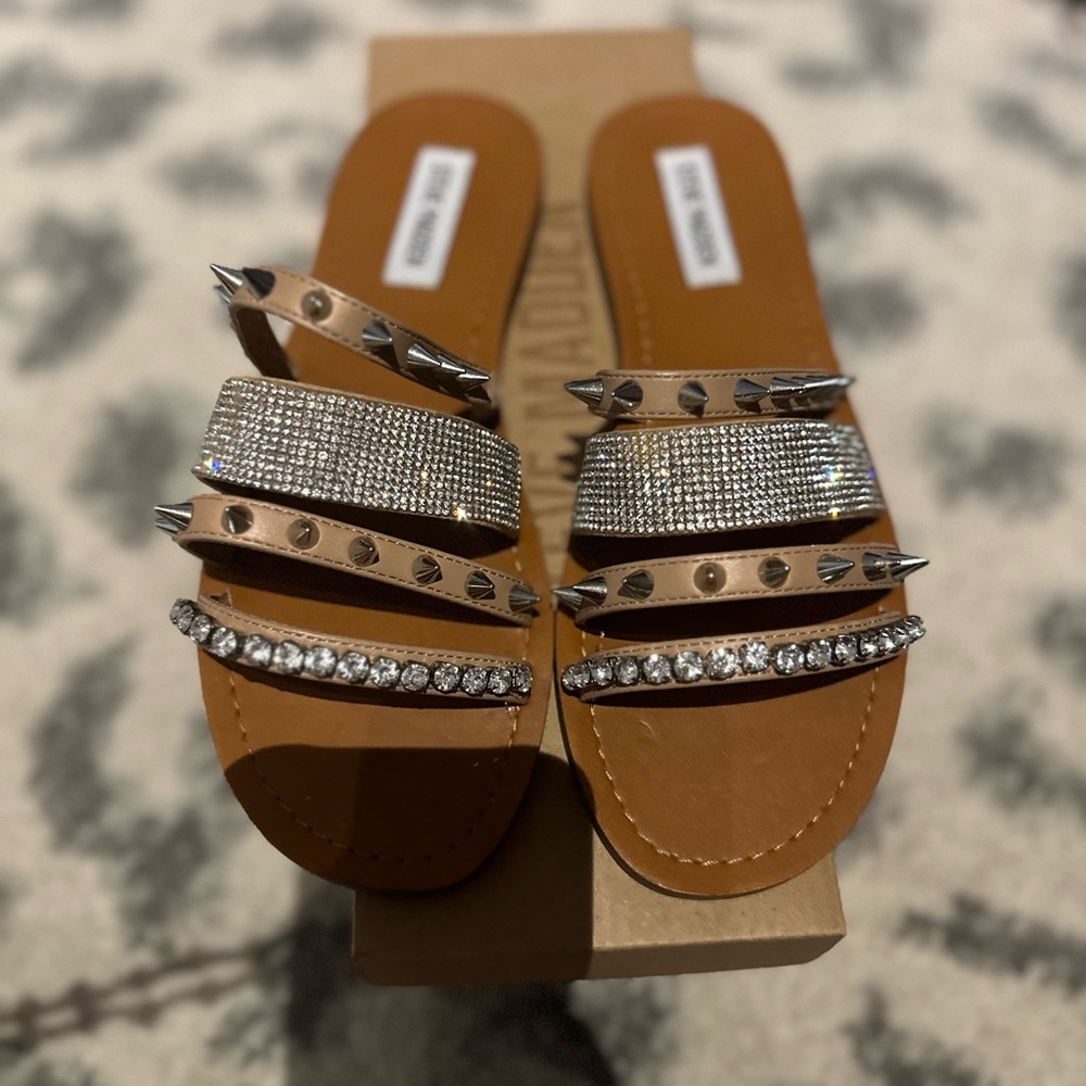 Steve Madden Lindy natural multi 7.5 - brand new - Picture 1 of 3